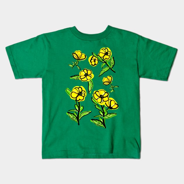 fourwing evening primrose Kids T-Shirt by CindyS